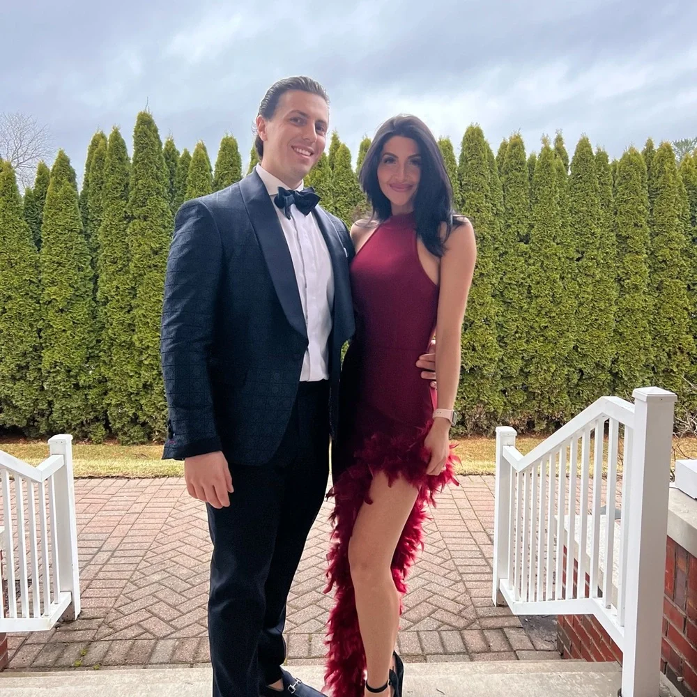 XS Burgundy Maxi Dress - Picture 1 of 5